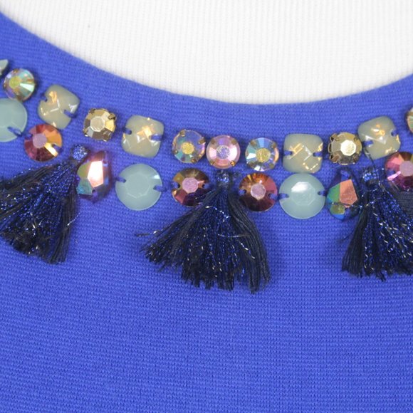 Crewcuts Girls' Gemstone Tassel Tank Dress 14 - Picture 3 of 12